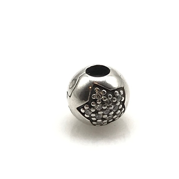 Pandora Pave CZ Star Clip Charm - Picture 1 of 5